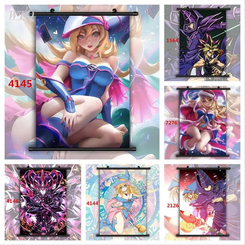 

Yu-Gi-Oh Duel Monsters Dark Magician Girl Anime Posters Wall Poster Canvas Painting Wall Decor Wall Art Picture Room Home Decor