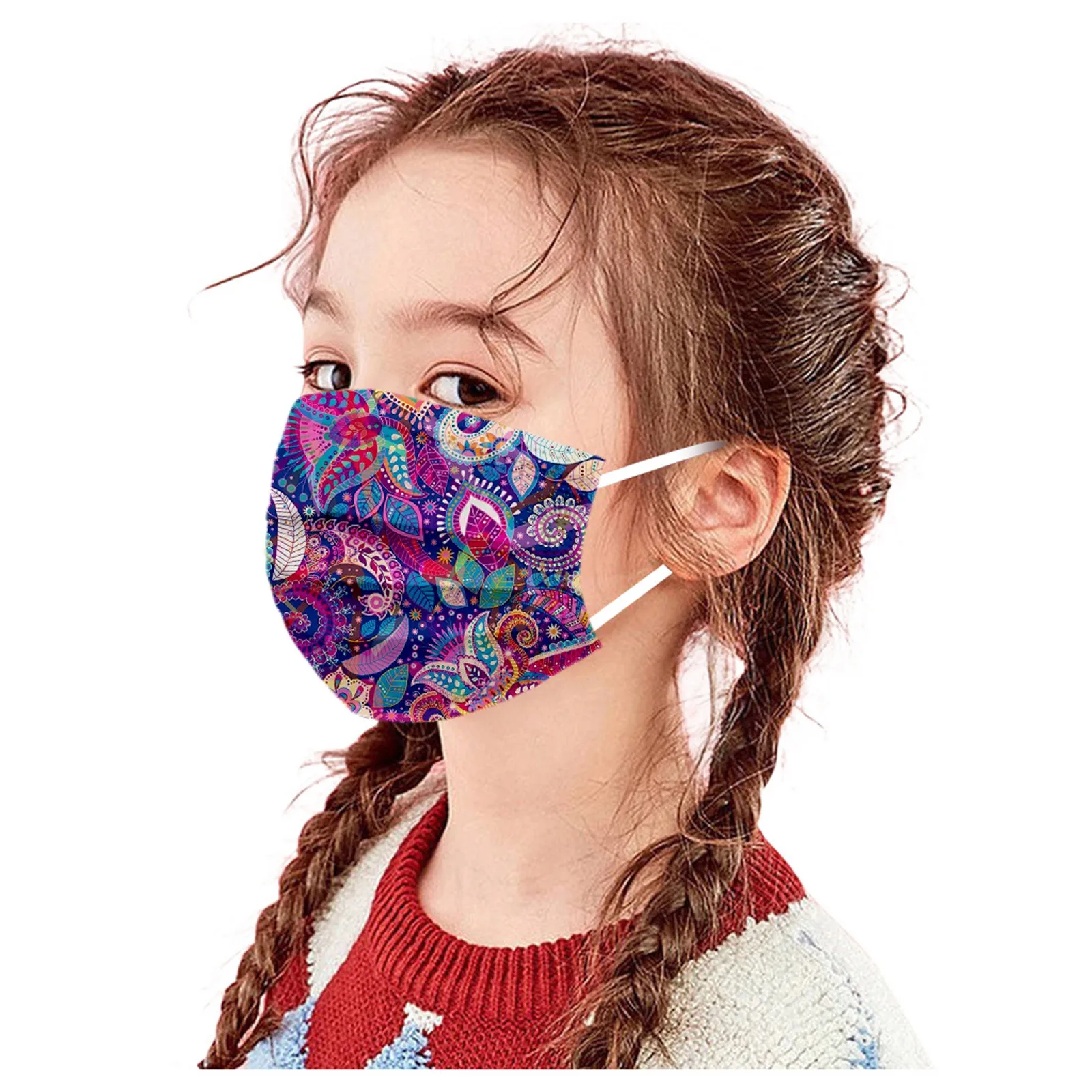 Маска детская трехслойная с фильтром утолщенная маска для лица и рта быстрая