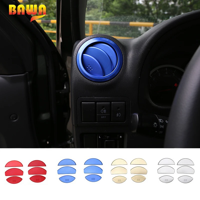 

BAWA Air Conditioning Vent Cover Aluminium Alloy Decorative Trim Stickers for Suzuki Jimny 2007-2017 Car Styling Accessories