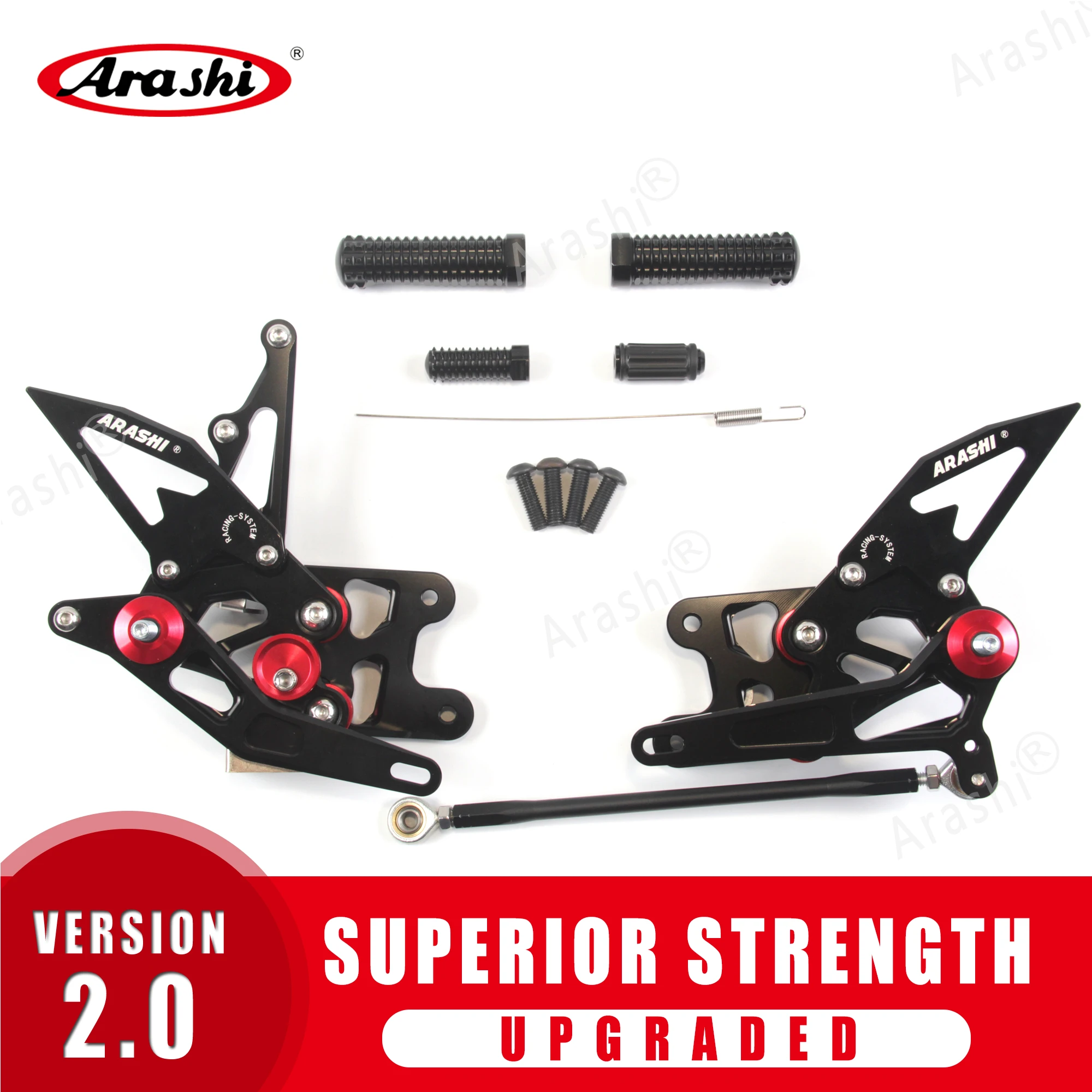 Arashi GSXR 1000 K7 Rider Rearset Регулируемые подножки для SUZUKI GSXR1000 GSX R 2007 2008 мотоцикла с