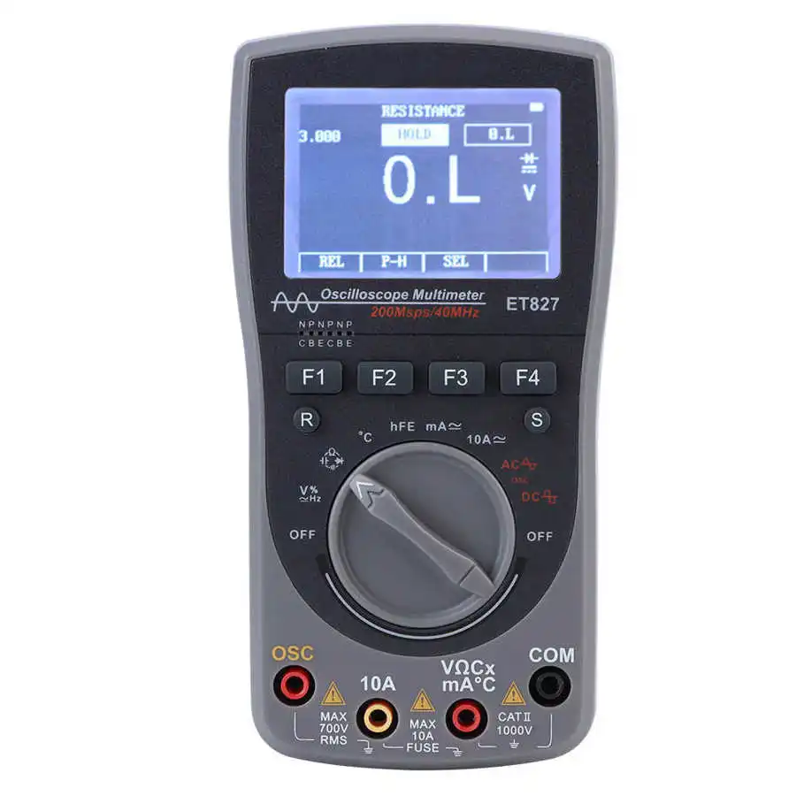 ET827 Multimeter 2 in 1 High Definition Screen 40Mhz 200Msps Handheld Professional Digital counts Meter Tester | Инструменты