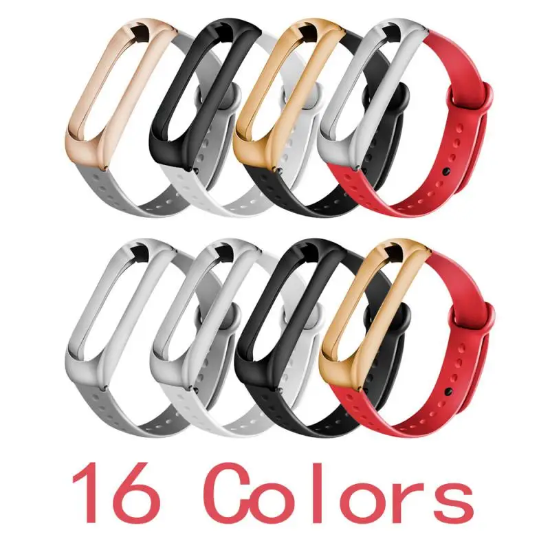 2020 модный металлический силиконовый ремешок для Xiaomi Miband 4 3 Mi Band умных часов