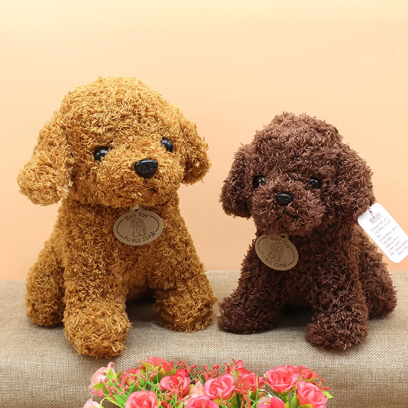 

Cute Puppy Plush Doll Christmas Decoration Ornaments Pet Realistic Dog Simulation Toy Dog Puppy Lifelike Stuffed Companion Plush