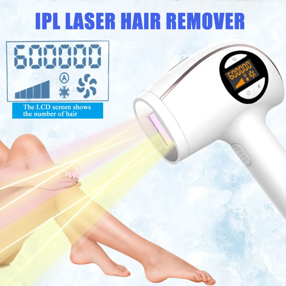 Лазерный эпилятор с IPL-лазером 990000 вспышек безболезненное удаление волос в зоне