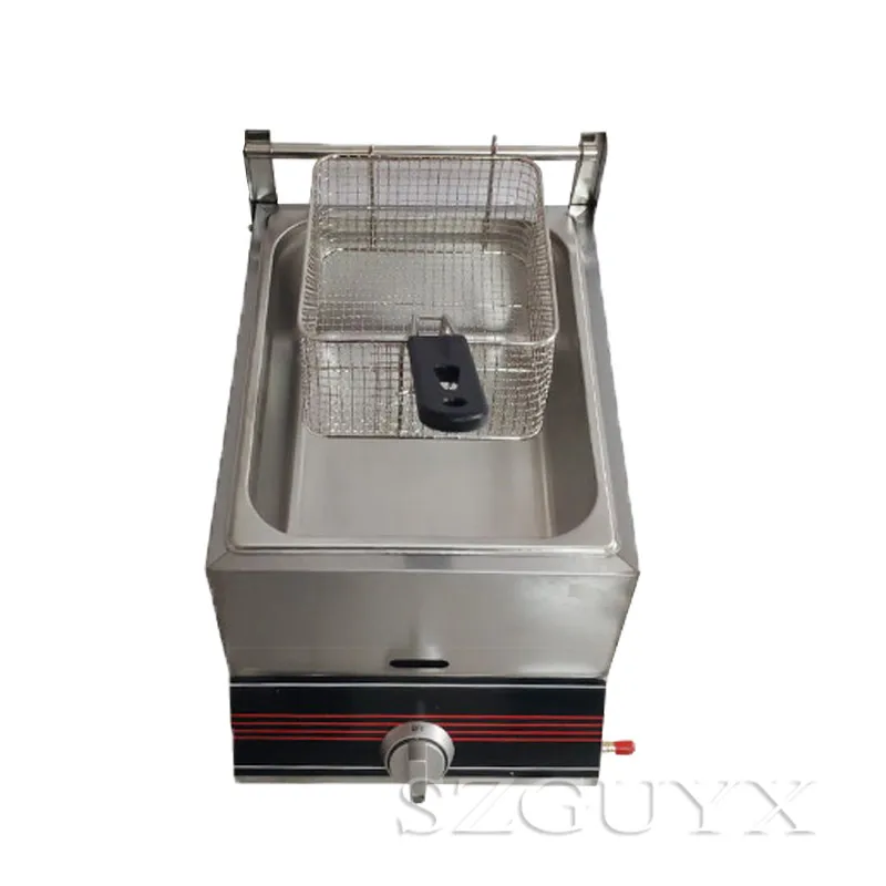 Одноцилиндровая фритюрница Коммерческая из нержавеющей стали газовая жареная