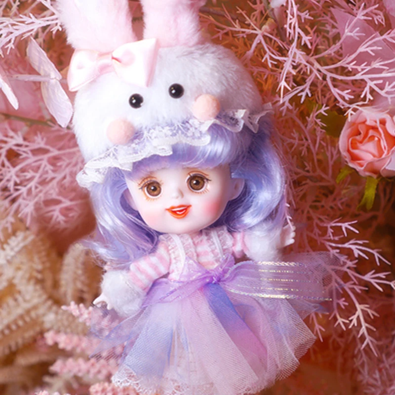BJD куклы 1/12 шарнирное тело 14 см мини DODO ob11 серия животные с наряд макияжем