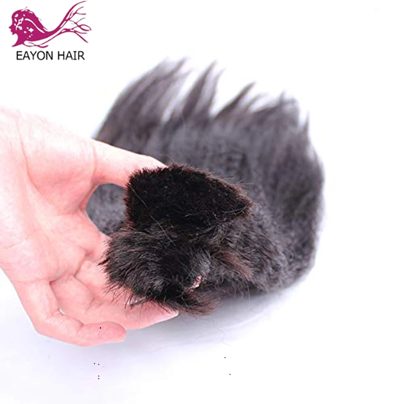 Курчавые прямые человеческие плетеные волосы Remy объемные индийские Yaki пряди 8-30