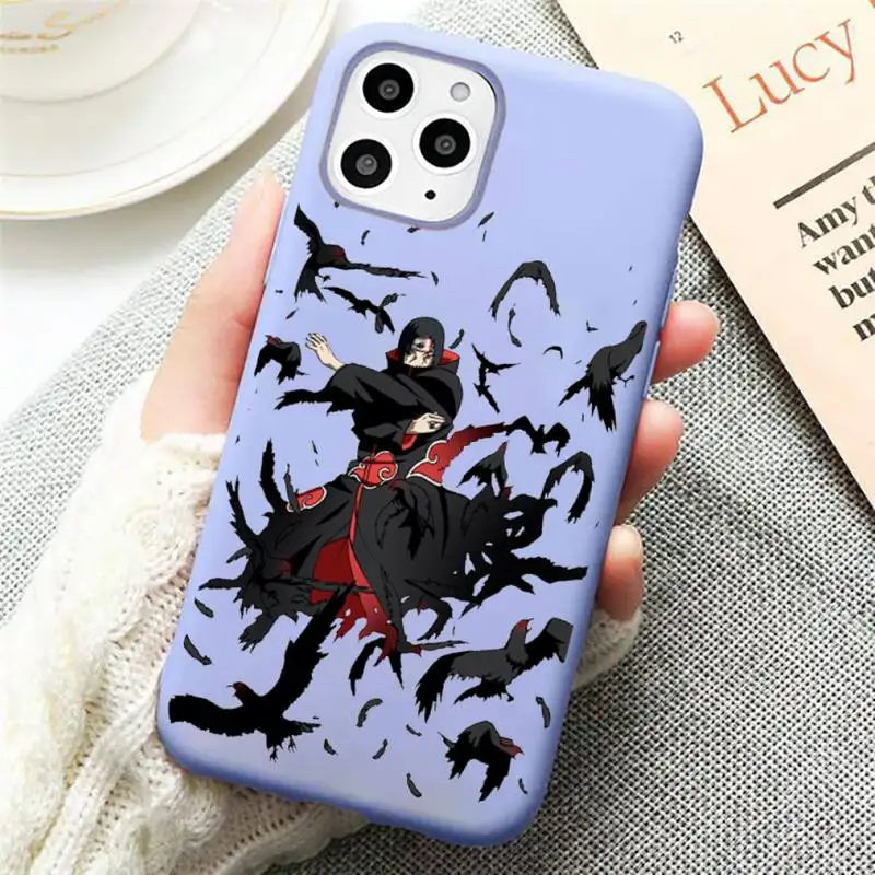 

naruto cartoon luxury Phone Case coque Candy Color for iPhone 11 12 mini pro XS MAX 8 7 6 6S Plus X SE 2020 XR