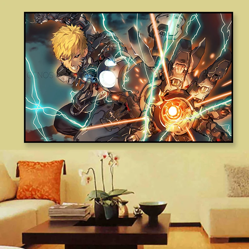 

Постер Аниме One Punch Man, оригинальный дизайн, аниме, рисунок на стену, прокрутка, 20x28 дюймов, без рамки