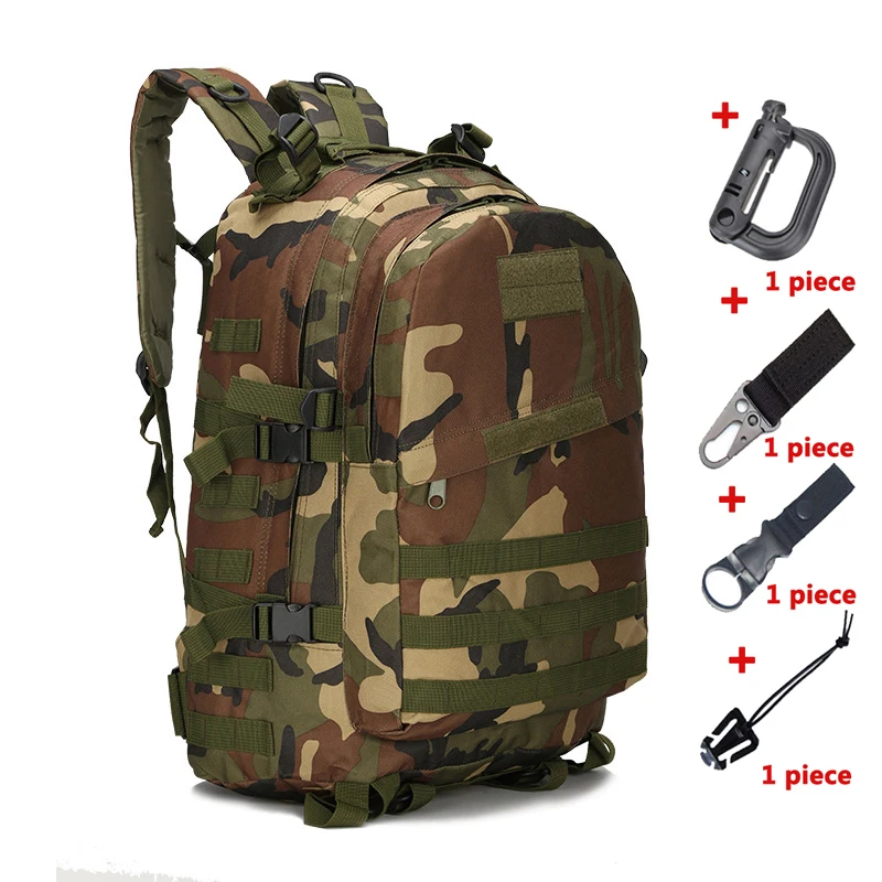 Bag 02 Военная Тактическая Сумка армейский рюкзак Molle штурмовой Водонепроницаемый Открытый походный рюкзак для охоты - Цвет: Bag 02
