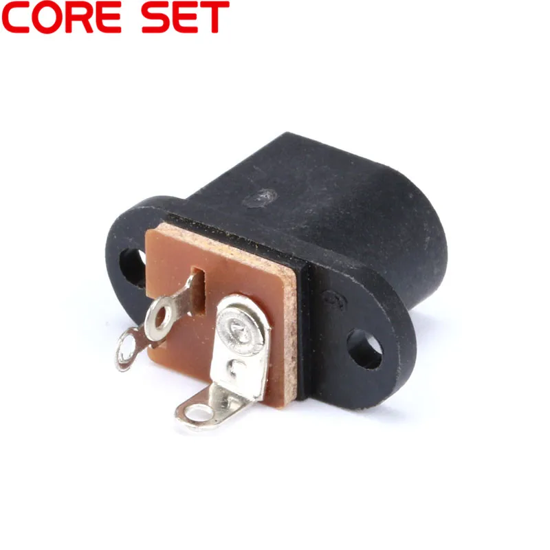 10Pcs DC053 DC Female Power Socket 5.5mm*2.1mm With Ear Screw Hole dc-53 Adapter Connector Jack | Обустройство дома