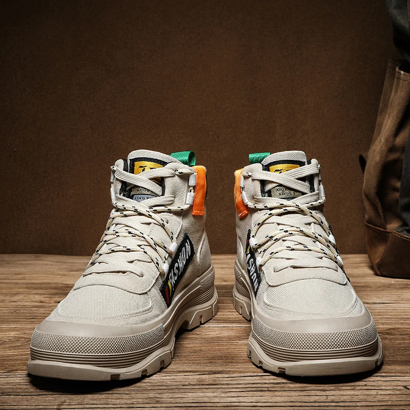 

Мужские повседневные туфли, новые весенние Нескользящие туфли на плоской подошве, Модные дышащие туфли, уличные Нескользящие туфли, износо...