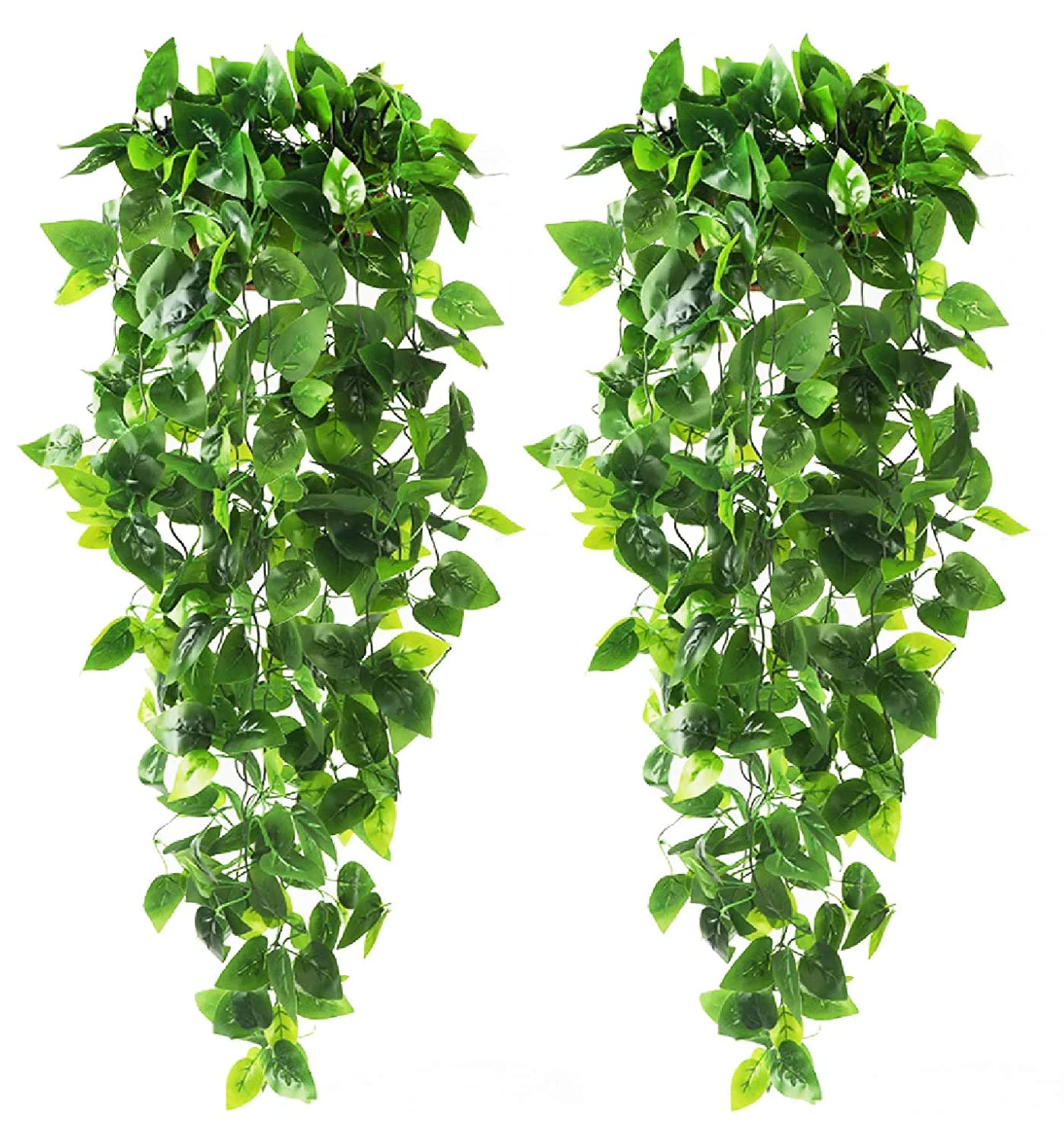 

Artificial Hanging Plants 110CM Fake Ivy Vine Fake Ivy Leaves for Wall House Room Patio Indoor Outdoor Decor No Baskets