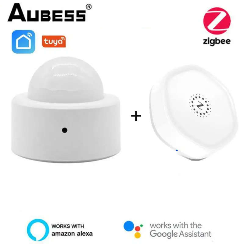 

Aubess Tuya ZigBee PIR Motion Sensor Wireless Infrared Detector Security Burglar Alarm Sensor Smart Life APP Control Compatible