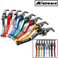 motorcycle brake handle bar lever cnc aluminum short adjustable brake clutch levers for suzuki 600 750 katana 1998 2006