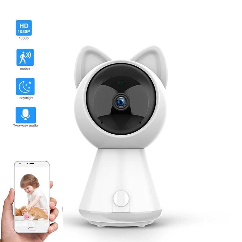 Беспроводная IP камера с функцией автослежения 1080P HD Wi Fi|Камеры видеонаблюдения| |