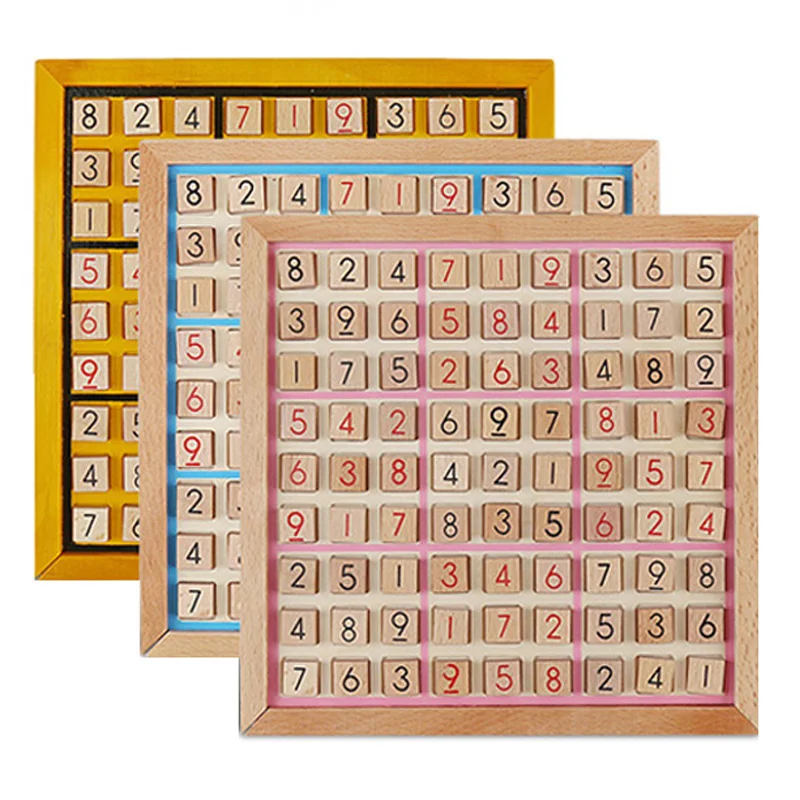 

Sudoku Wooden Board Game Number IQ Logic Puzzle Montessori Educational Math Toys For Children Juguetes Niños 6 A 10 Años