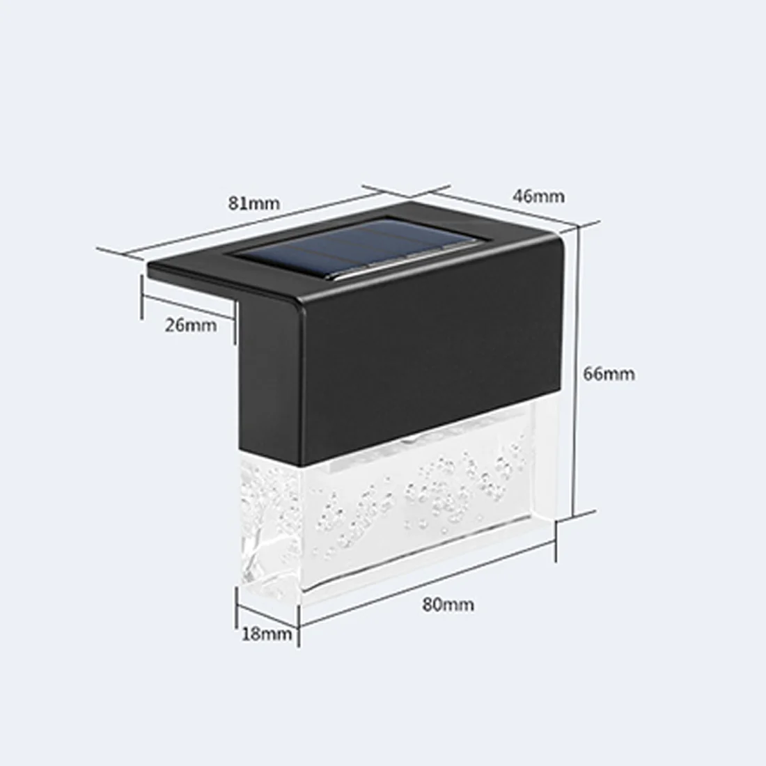

Led Solar Light Deck Fence Solar 2Leds Lights Outdoor Waterproof Garden Lights Street Ladder Landscape Stair Step RGB+WW Lamps
