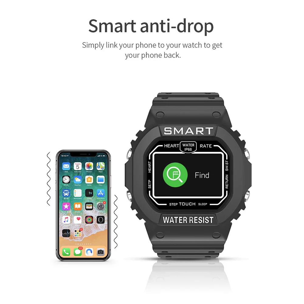 

KUMI U2 Smart Watch Bluetooth Fitness Tracker Heart Rate Monitor Wristband Men Women Sport Bracelet For Android IOS