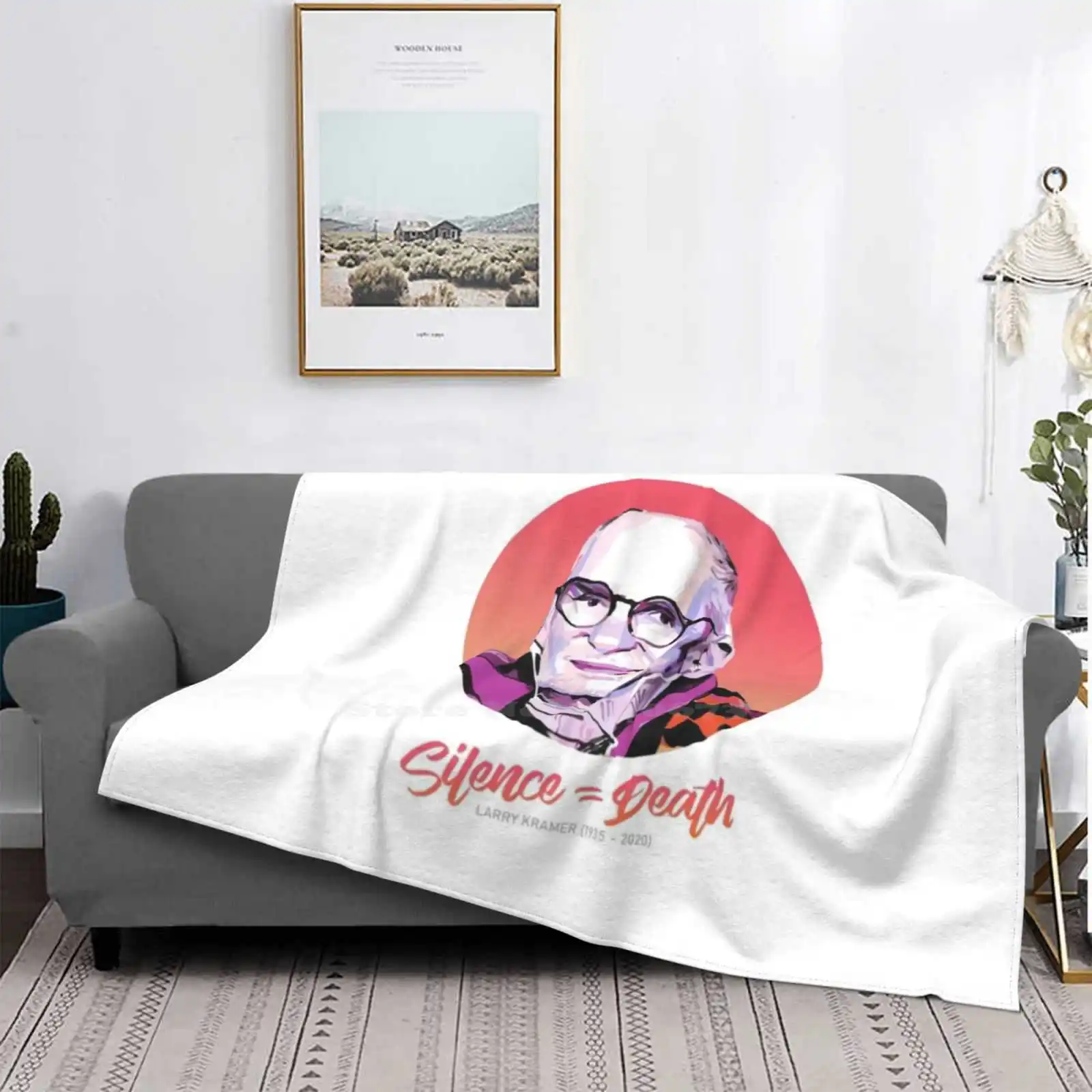 Одеяло для отдыха тишина = смерти переносное одеяло путешествий Ларри Крамер Рип