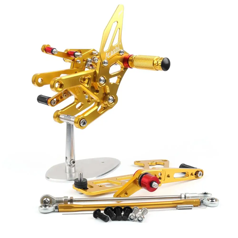

Areyourshop For Yamaha MT-10 2017 FZ-10 2017-2019 Rearset Rear set Footpegs Adjustable Motorcycle Footrests