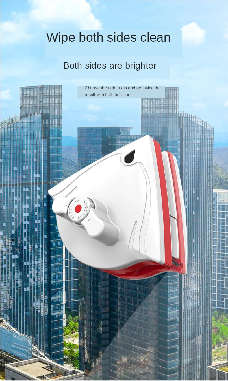 Магнитная щетка для мытья окон Стекло Чистящая Щетка инструмент окна протрите