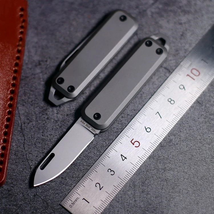 Карманный нож из титана для повседневного использования острый складной D2