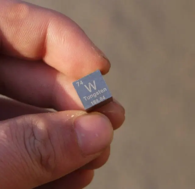 W вольфрамовый куб объемная блочная пластина чистый 99.95% металл Периодическая