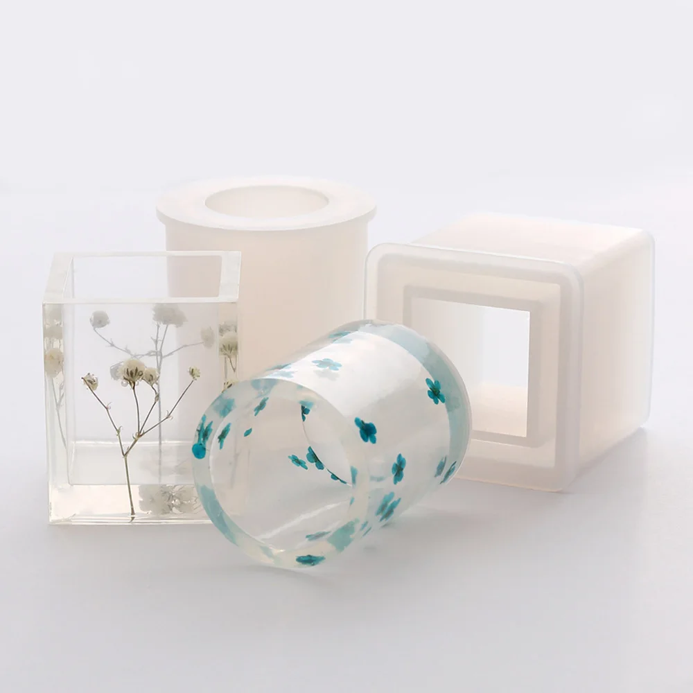 1 шт. силиконовая подставка для ручек формы круглые/квадратные чашки DIY цветочный