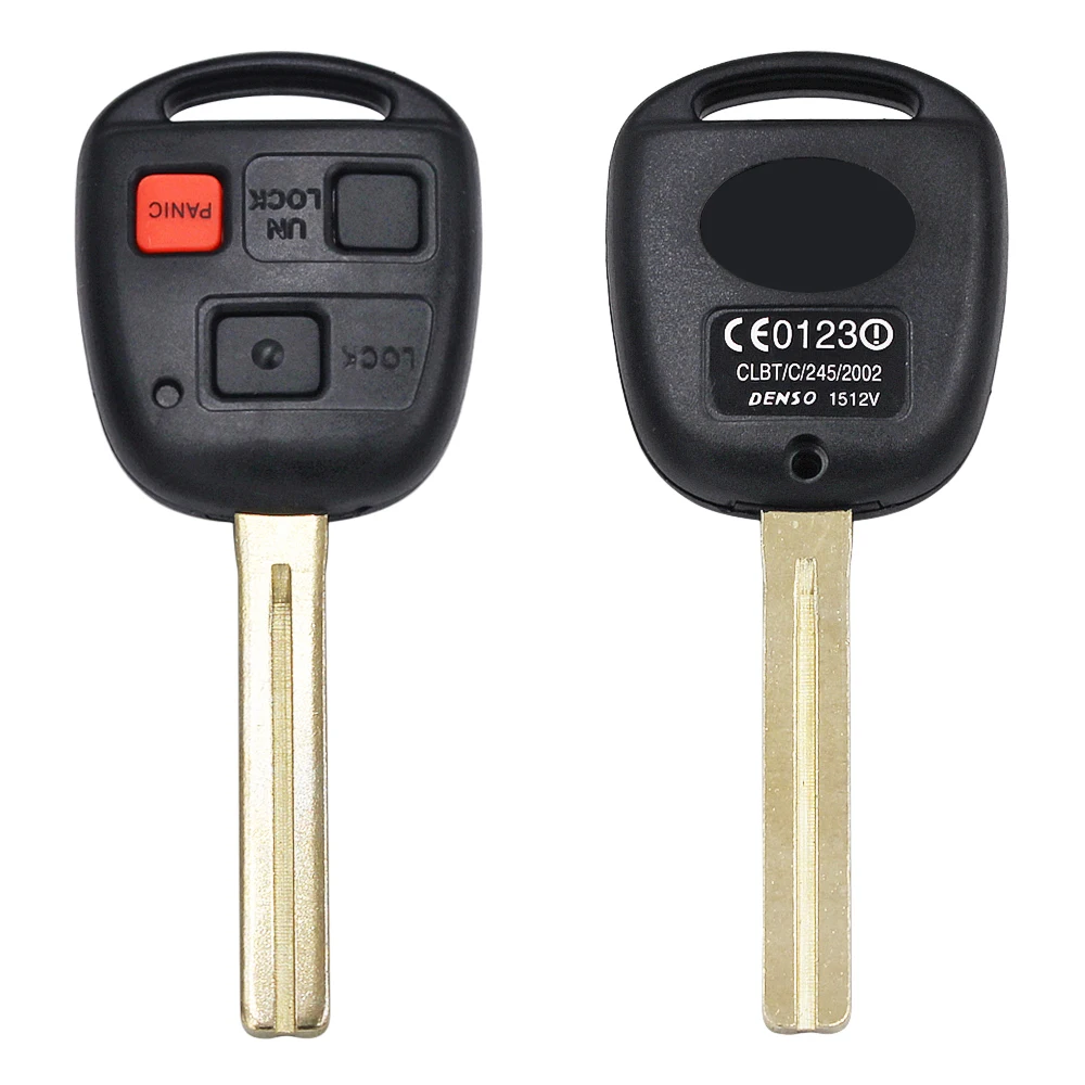 3 кнопки дистанционный ключ брелок от машины 315 МГц 4C Чип FCC ID: HYQ1512V TOY48 короткое