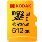 Оригинальный Kodak U3 A1 V30 класс 10 MicroSDXCКарта памяти SDHC TF флеш-карта 256 ГБ 128 Гб 64 Гб оперативной памяти, 32 Гб встроенной памяти для видео и для беспроводного доступа в Интернет мобильное запоминающее устройство