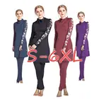 3 шт., Женский мусульманский купальный костюм, Большой размер