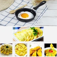 12cm mini cute breakfast omelette portable egg pot frying pan kitchen supplies home non stick long handle anti scratch coating