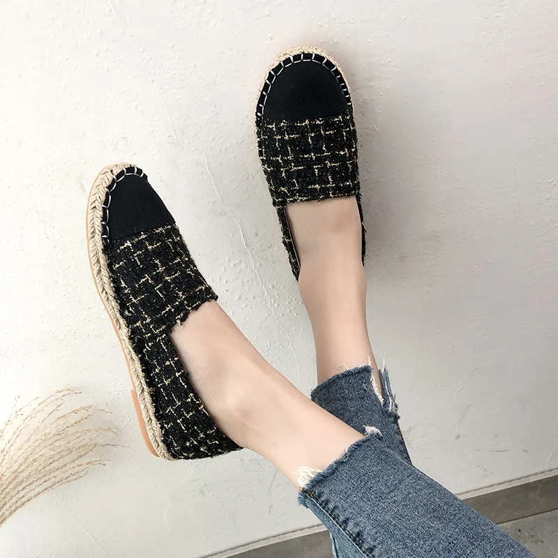 

Womens Loafers Shoes Soft Female Footwear Round Toe Casual Sneaker Slip-on Shallow Mouth Dress Summer New Slip On Rubber Fabric