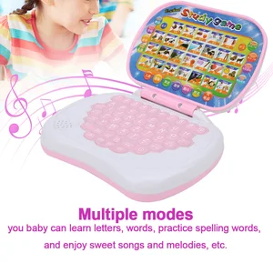 С рисунком из мультфильма произношение обучающая машина Английский алфавит Язык компьютерная детские таблетки развивающие игрушки Детский подарок