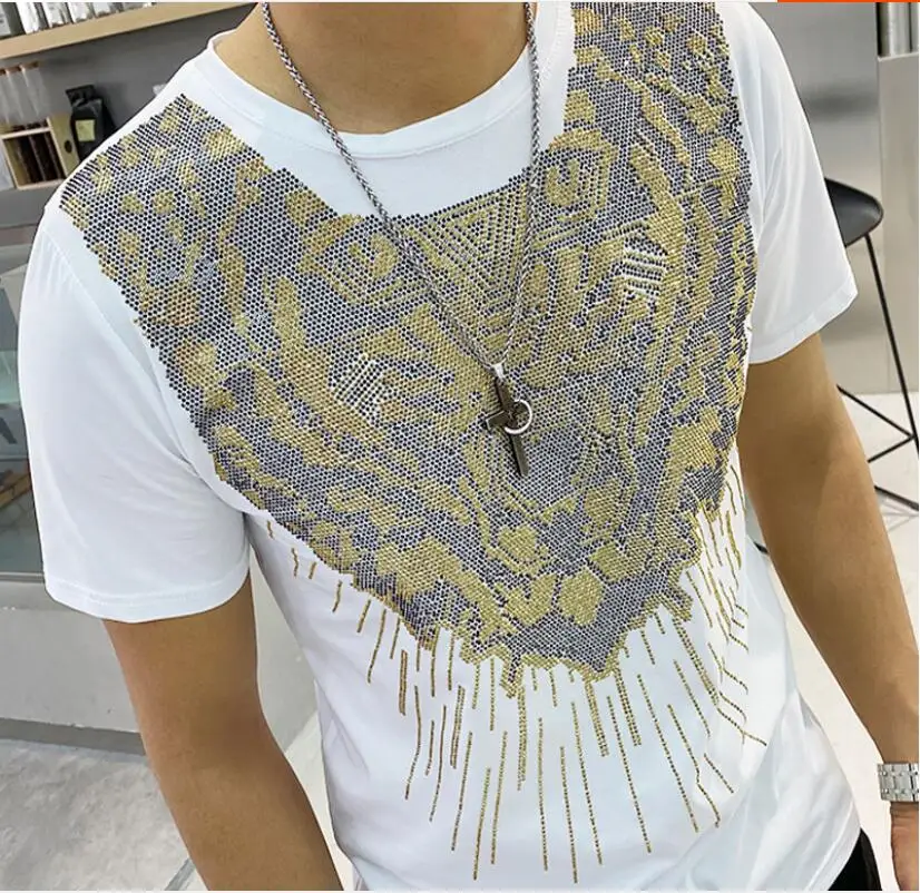 

The new slim fit cotton fitness men's T-shirt short sleeve high quality top base shirt