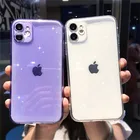 Чехол-накладка для iPhone 11, 12 Pro, SE 2020, 7, 8, 6s Plus, X, XR, XS, прозрачный, из ТПУ