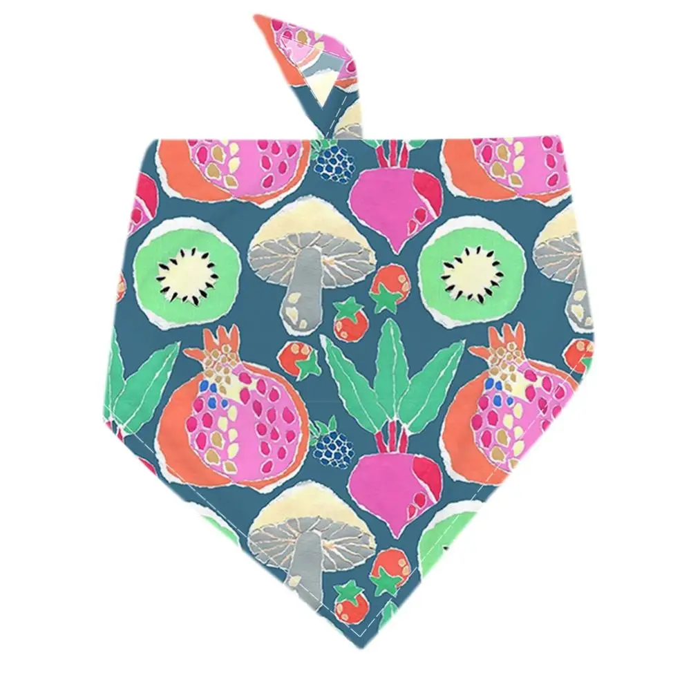 

Simple Cat Dog Accessories Supplies Soft Pet Triangular Neckerchief Saliva Towel Bandana Bibs Printed Scarf Collar Adjustable