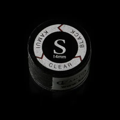 Япония Kamui Прозрачные наконечники 1 шт. 14 мм SS/S/M/H(опционально) бильярд Кия Бильярд аксессуары - Цвет: Цвет: желтый