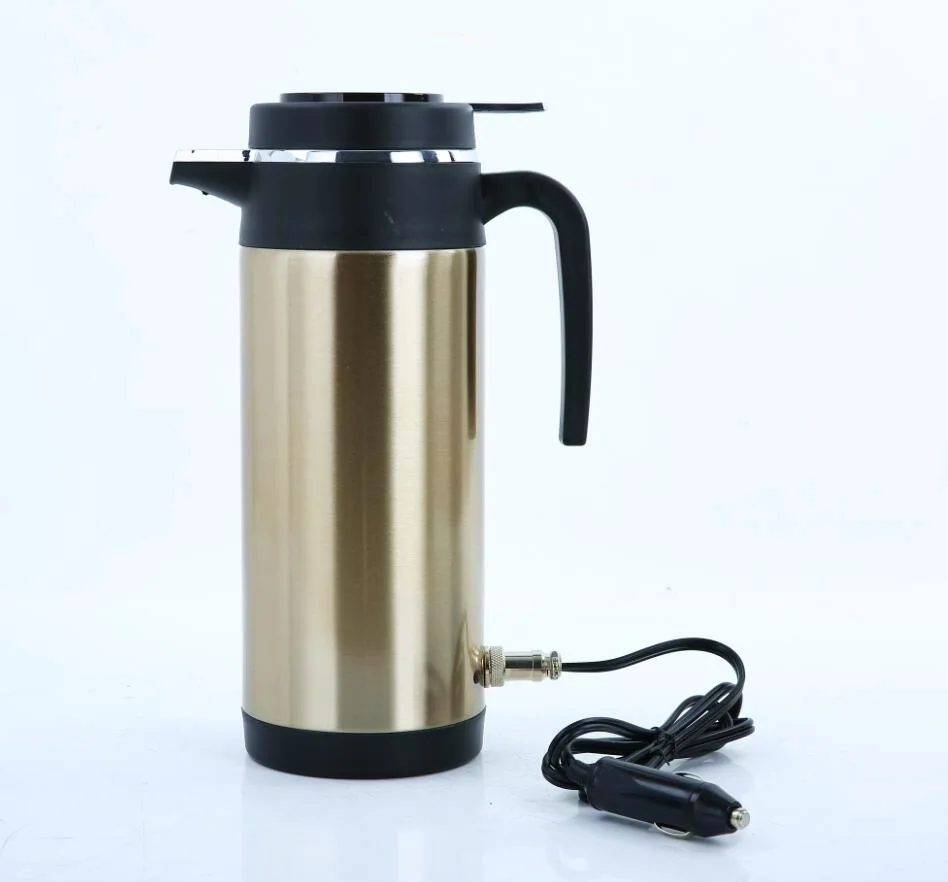 

240W 750ml 24V Electric Heating Cup Kettle Stainless Steel Water Heater Bottle For Tea Coffee Drinking Travel Car Truck Kettle