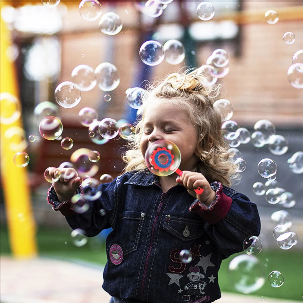 

10pcs Colorful Bubble Wand Set Outside Blowing Bubble Maker for Kids Toddlers