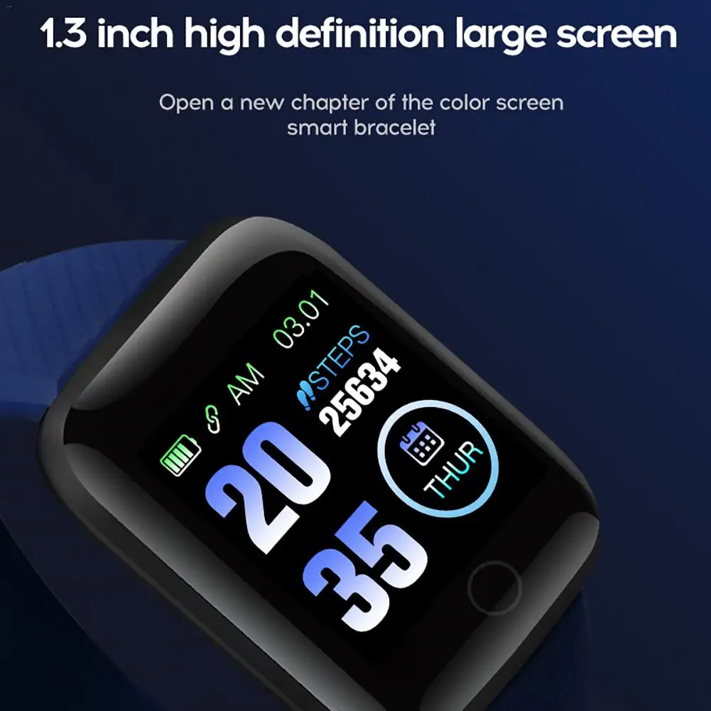 New Smart Watch Health Monitor Pedometer Men Women Heart Rate Blood Pressure Sport Fitness Watches Kid For Android IOS