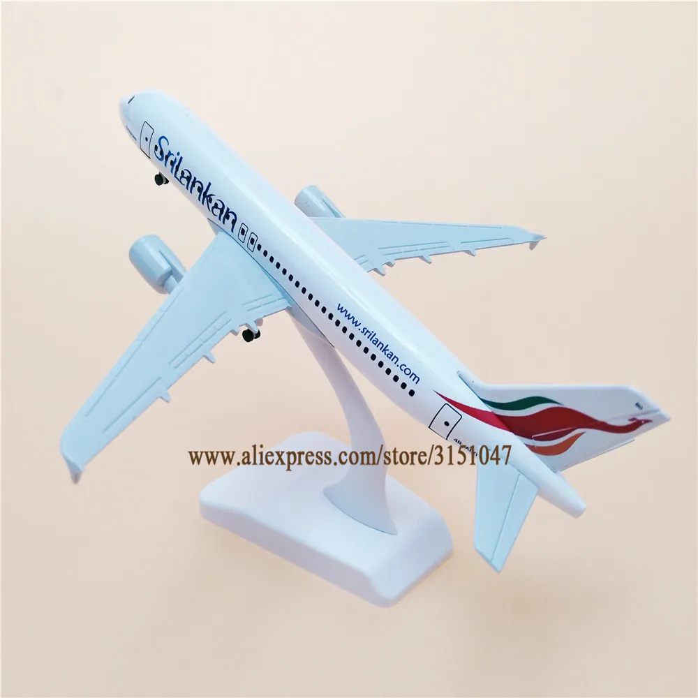 20 см AIR Srilankan Airbus 320 A320 Airways модель самолета из сплава металла литье под давлением