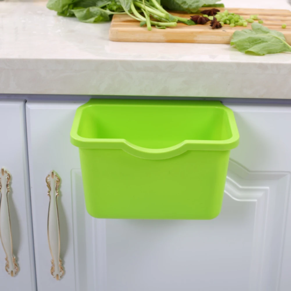 Пластиковая корзина для дверей кухонного шкафа HOT1Pc подвесная мусора мусорное