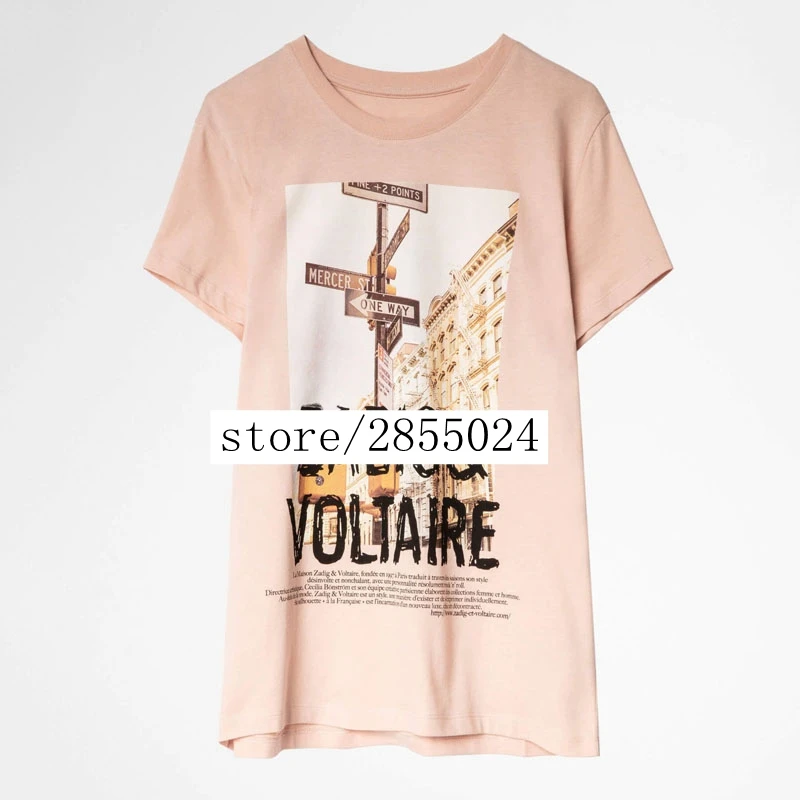 

2021 Summer Woman Short Sleeve Print T Shirt