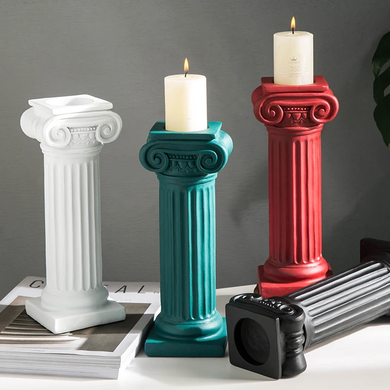 

Nordic Abstract Candle Holder Vintage Retro Resin Wedding Taper Candle Holder Taper Table Portavelas Wedding Centerpieces AD50CH