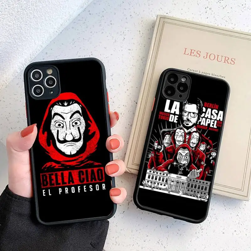 

La Casa de papel tv show Phone Case matte transparent For iphone 7 8 11 12 plus mini x xs xr pro max cover