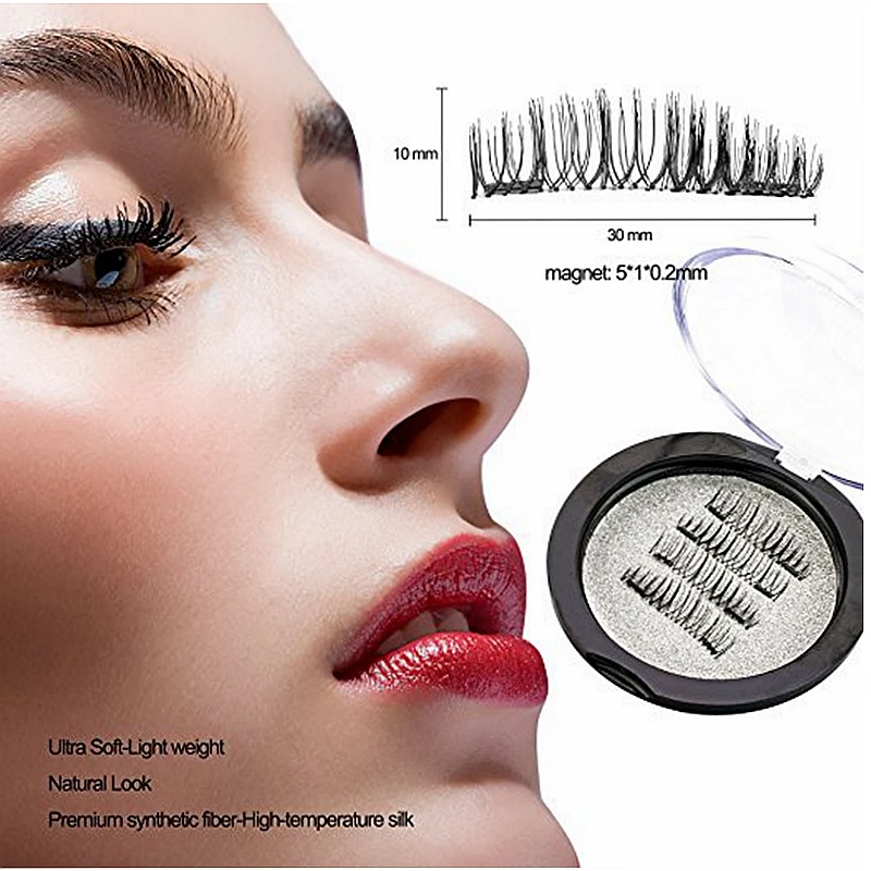 Clotobeauty накладные ресницы на магнитах с 2 магнитами магнитные ресницы накладные ресницы намагниченные ресницы для макияжа(DUO