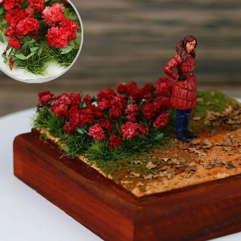 

New Flower Model Flower Cluster Toys Simulation Grass Flower Making Wild Layout For Sand Landscape Table DIY S7N7