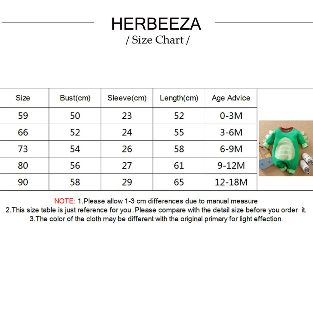 HERBEEZA Cartoon Dinosaur Babay Romper Newborn Boy Girls Clothes Infant Bobysuit Spring Cotton Costume Kids Jumpsuits Patchwork images - 6